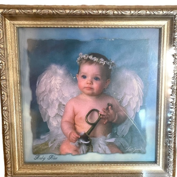 LISA Jane framed print,”Baby Blue”,still wrapped in original plastic,made in USA - Picture 2 of 4